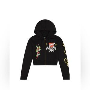 Ed Hardy Cropped Zip Up Jacket